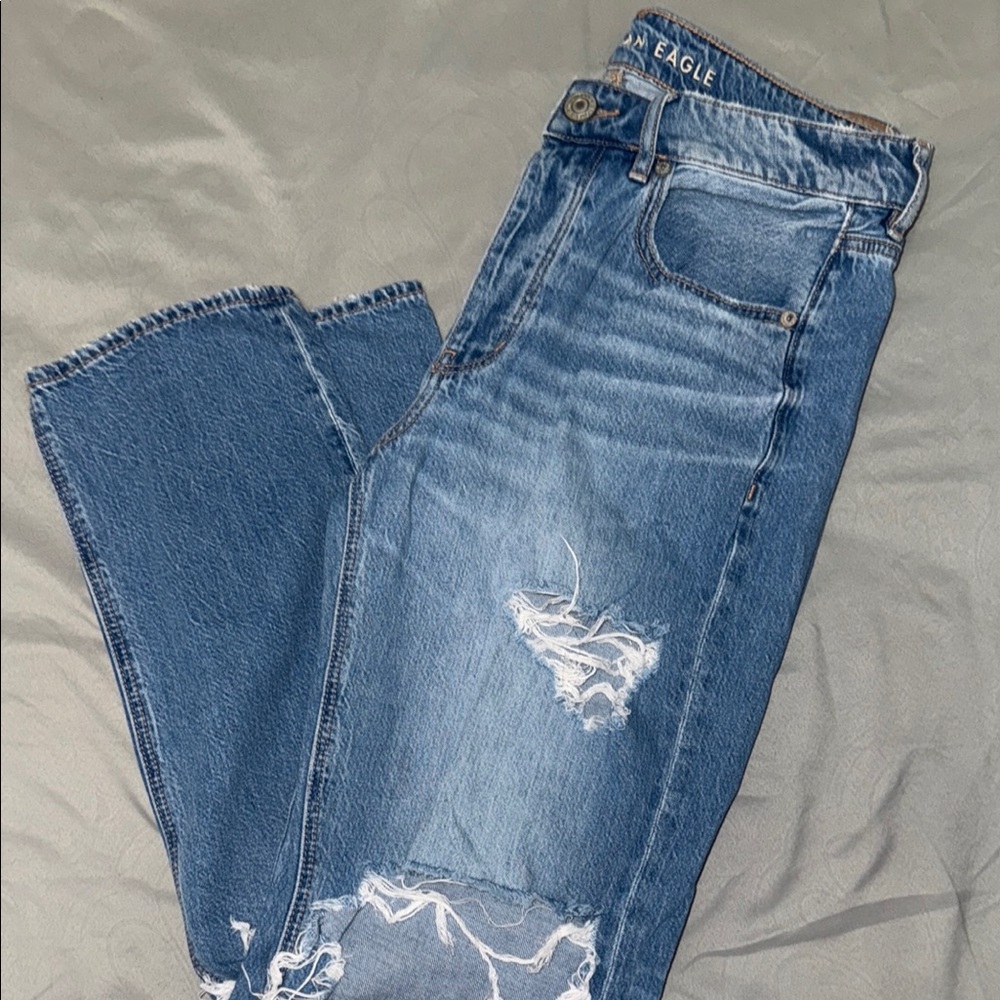 American Eagle Outfitters Blue Straight Leg Jeans